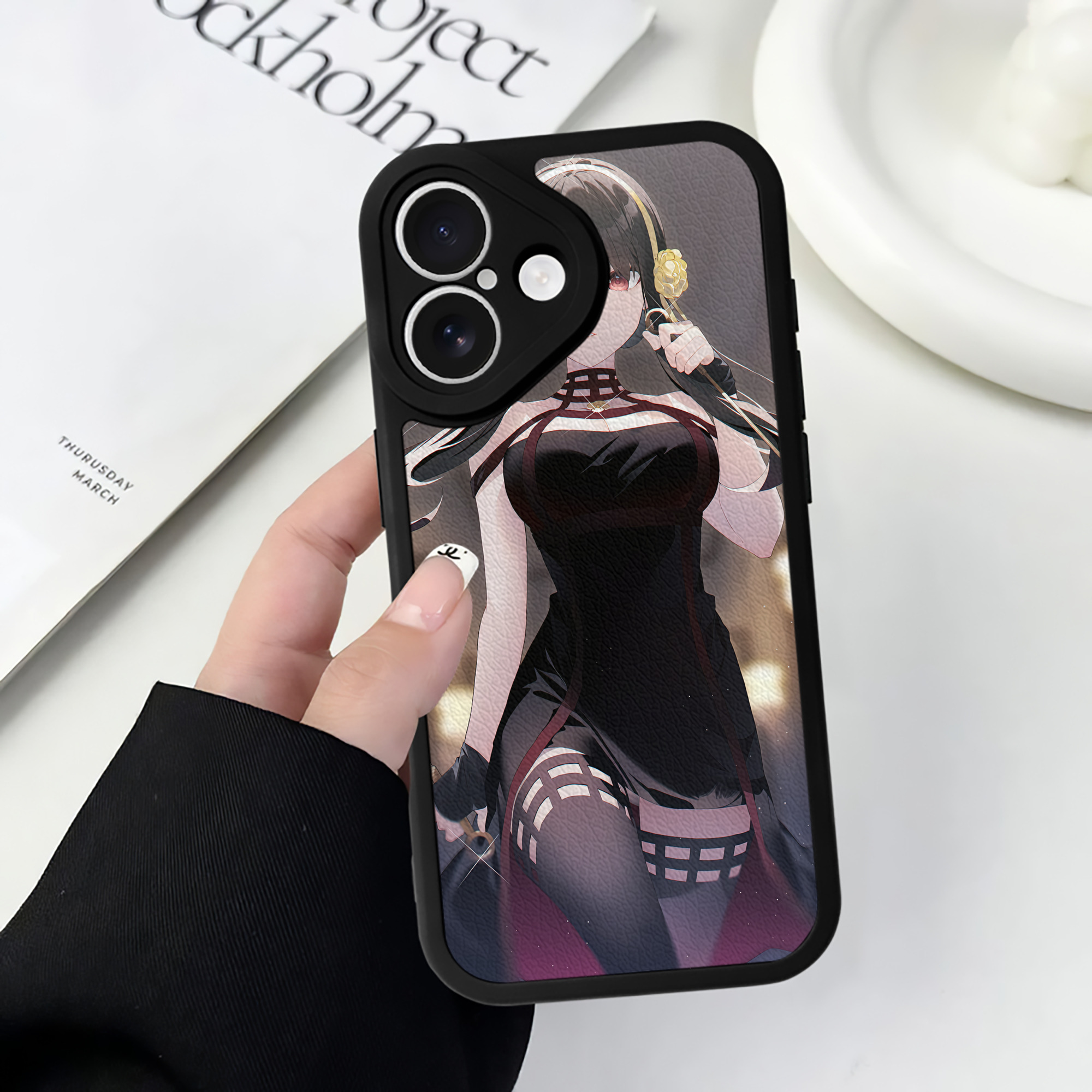 （画像用） SPY×FAMILY间谍家家酒 【iPhone 16シリーズ対応】シリコンスマホケース（レザー調） 材質：シリコン